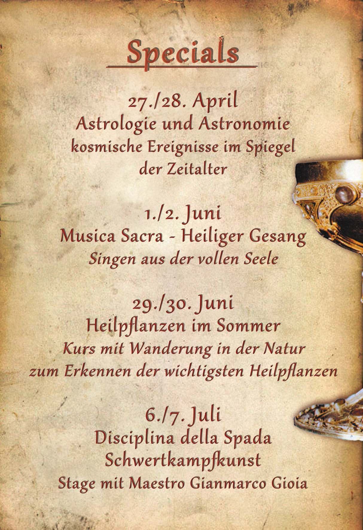 Themenreihe April - Juli 2013