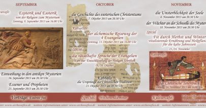 Themenreihe September - November 2013