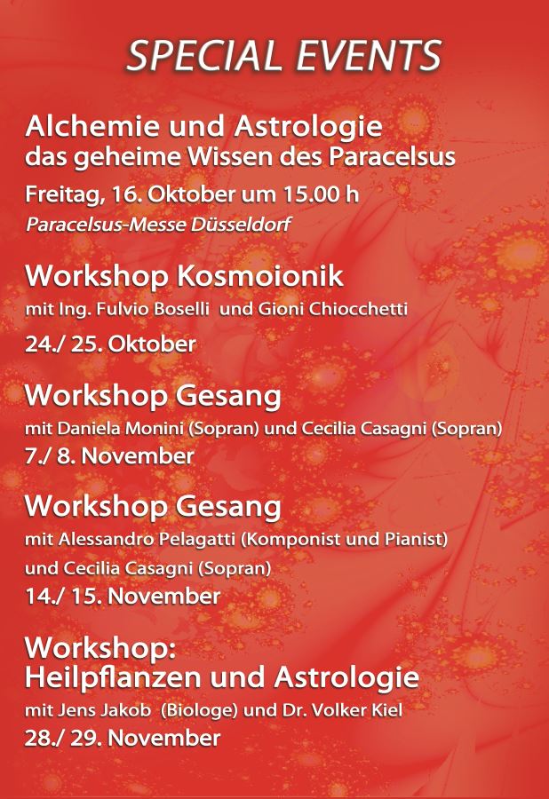 Spezielles Oktober - Dezember 2015