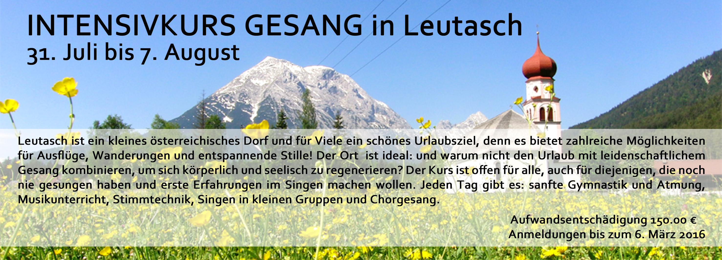 Gesang Leutasch August 2016
