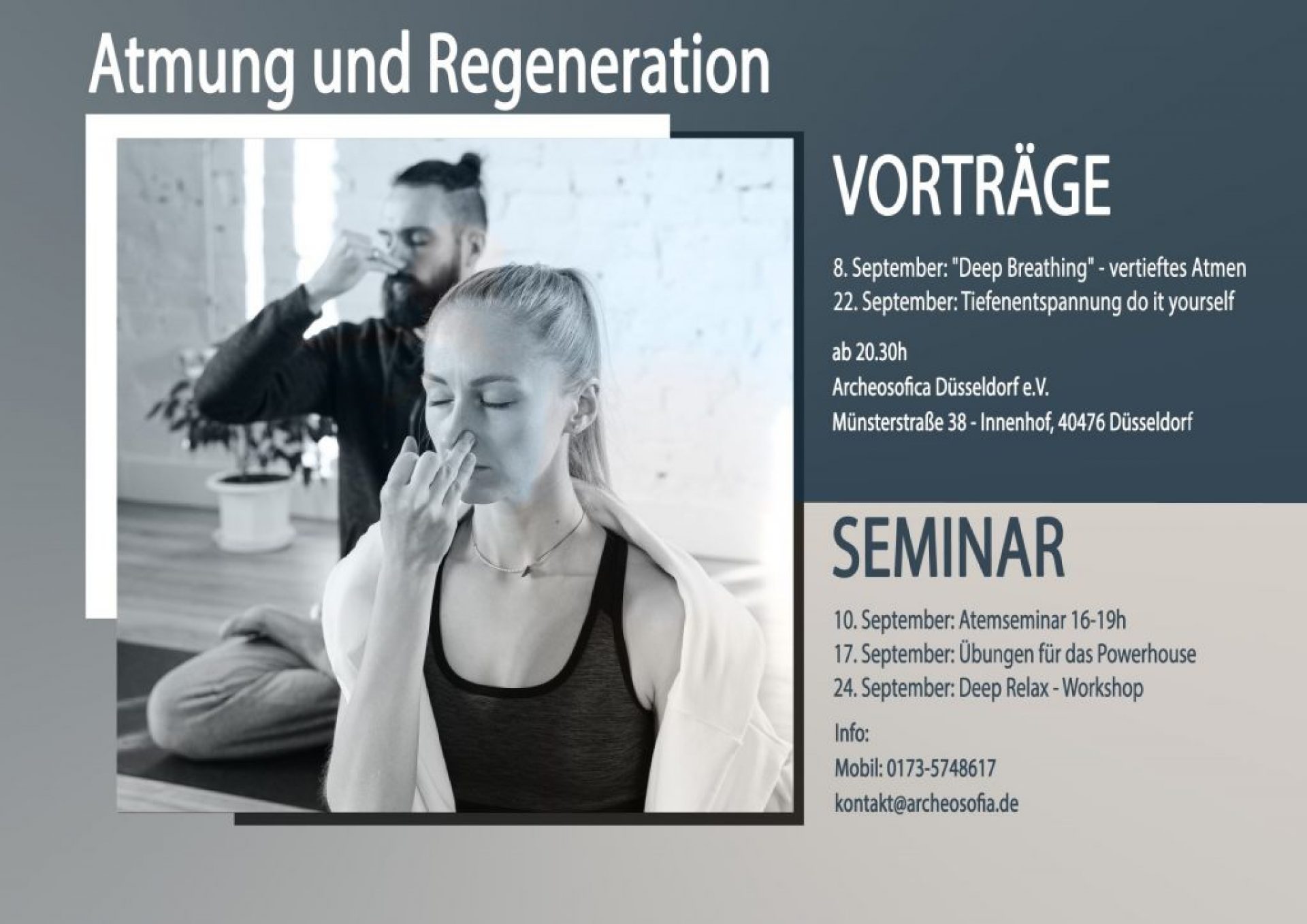 September 2022 Vorträge und Seminare