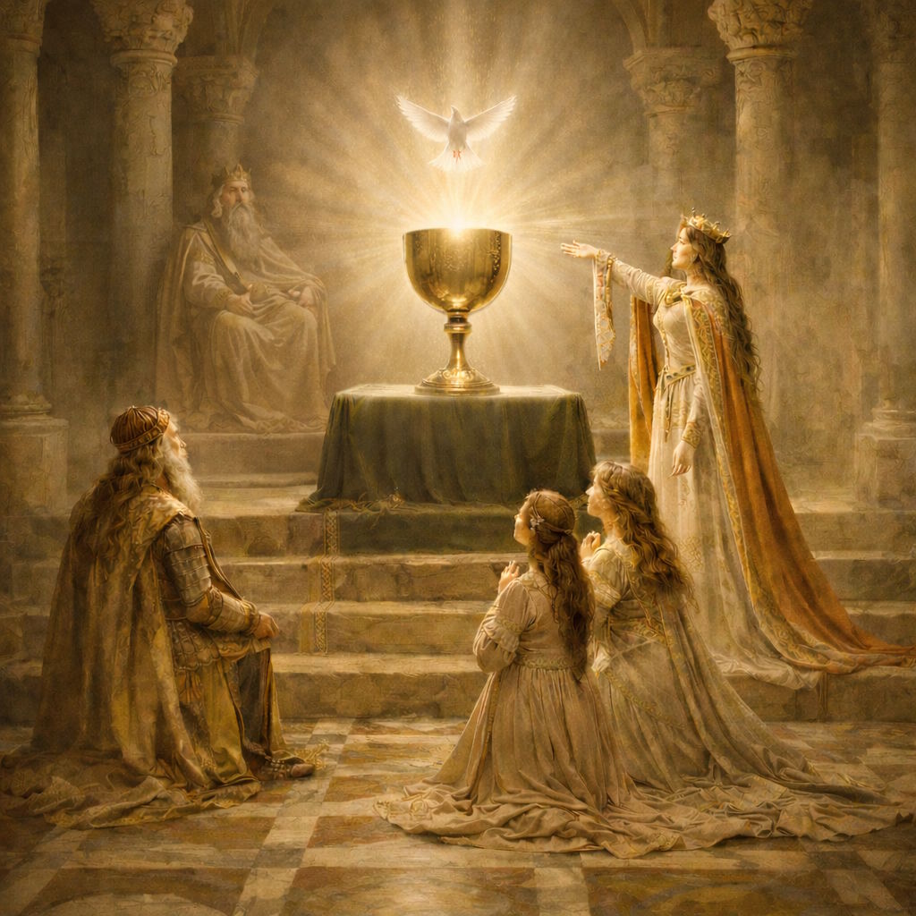 Die Vision des Grals und die Frau